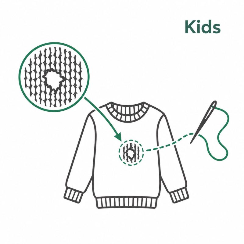 Kunststopfen - Wollwalk, Wolle, Strickwaren | Kids