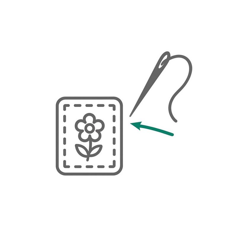 Flicken/Patches aufnähen